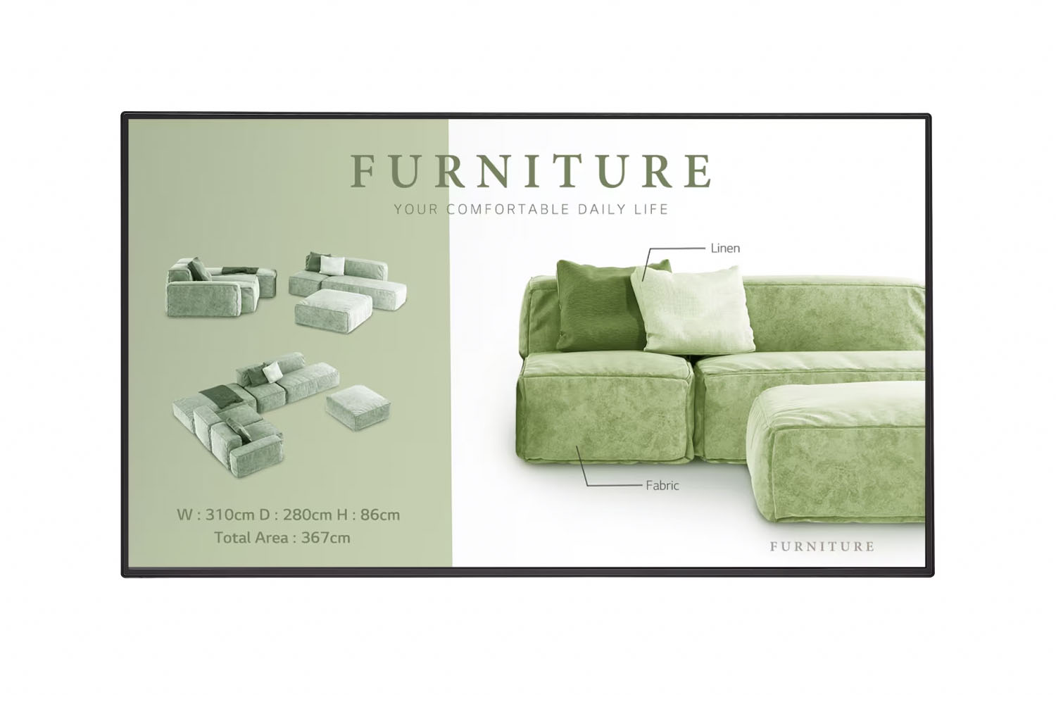 Профессиональный дисплей LG 55UM5N-H, Профессиональная панель 55"